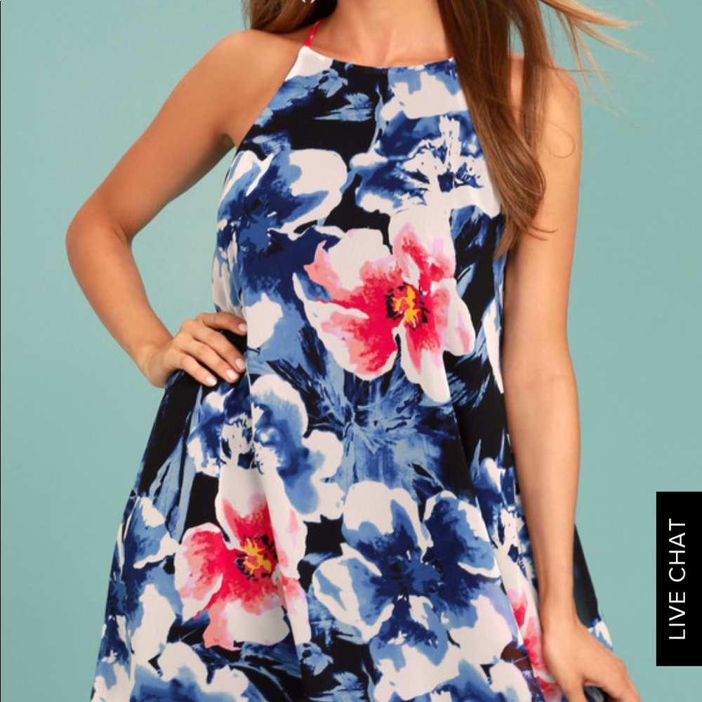 New Lulu’s floral swing dress